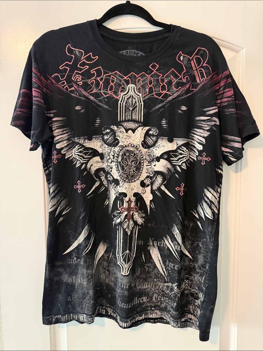 Rare Xzavier Black Graphic Short Sleeve Tee “A New House Built On Tradition”
